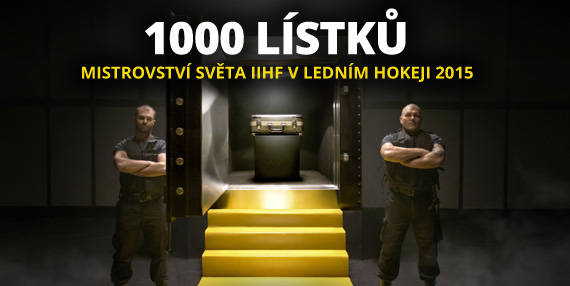 Fortuna rozdává 1000 lístků na MS IIHF v ledním hokeji 2015 a 1 000 000 Kč v bonusech 