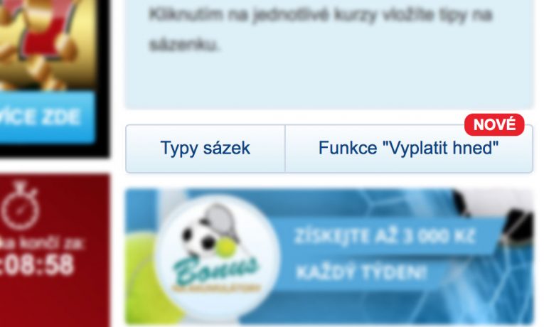 Sportingbet nabízí novou funkci "Vyplatit hned"