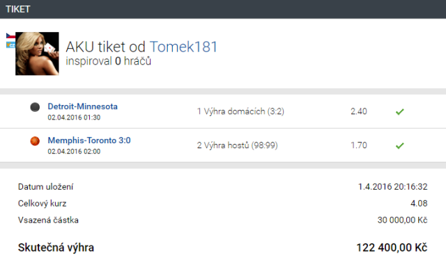 TOP tikety: I z desetikoruny lze vyhrát pořádný balík peněz