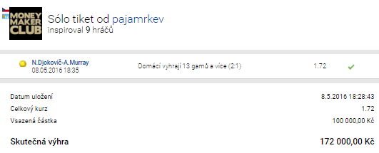 Nejlepší tikety nejen z MS: výhra 55 tisíc za 2 střelce