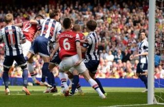 Kanonýři na Emirates s West Brom Kanonýři na Emirates s West Brom
