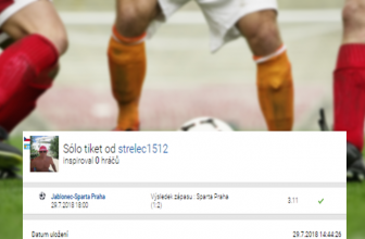 Analýza tiketu: Sparta vyhrála v Jablonci a borec si díky tomu přišel na 28 litrů!