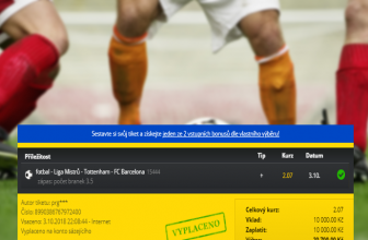 Rozbor tiketu: To bylo něco! Barcelona přestřílela Tottenham a sázkař se mohl radovat z 20.000,- Kč!