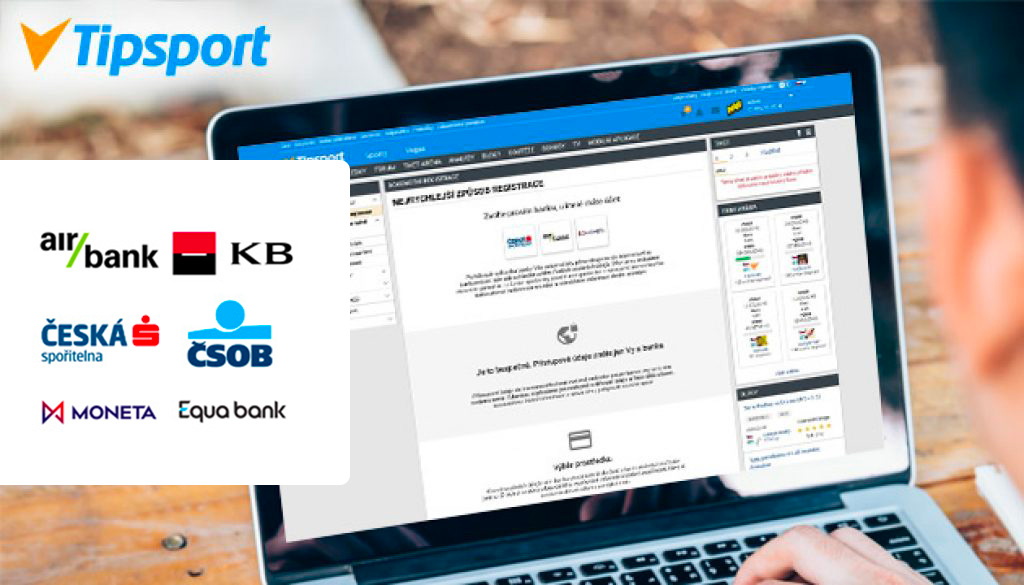 Tipsport spustil novou registraci přes internet banku, už nemusíte na pobočku!
