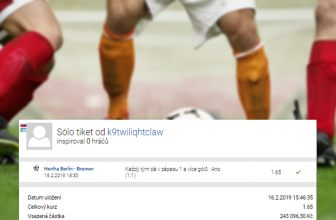 Analýza tiketu: Hertha remizovala s Werderem a sázkař vyhrál přes 400.000,- Kč