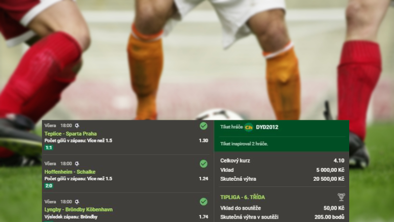 Analýza tiketu, který fantasticky zhodnotil vsazených 5.000,- Kč