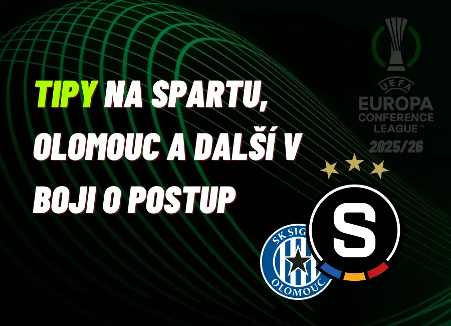 Poslední kolo Konferenční ligy – Nejlepší tipy na Spartu, Olomouc a další v boji o postup