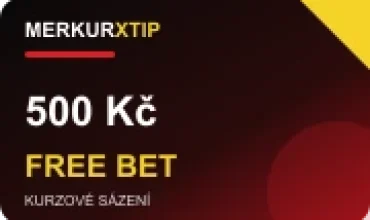 500 Kč Free Bet za první vklad