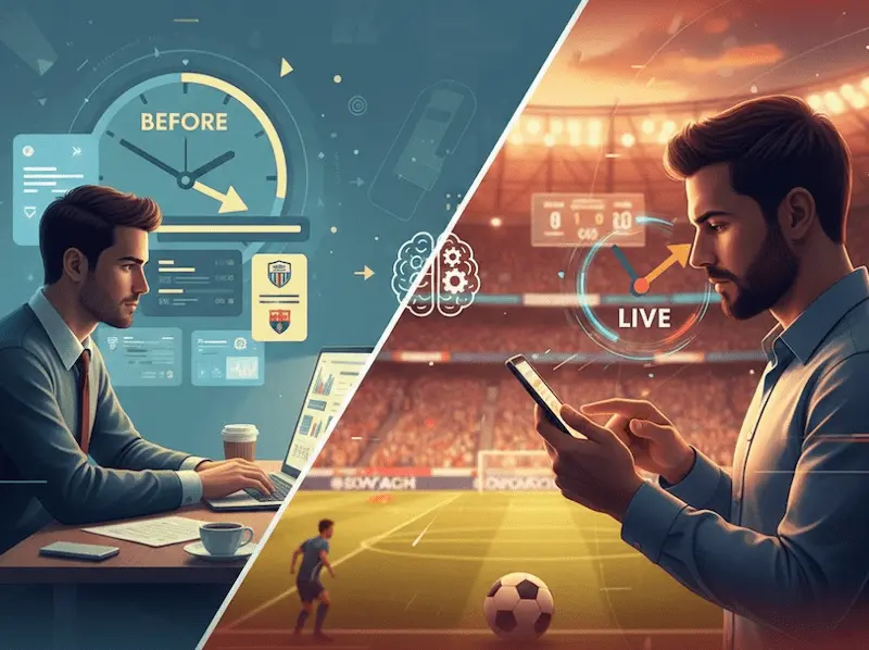 Live sázení vs. pre-match: Kdy použít kterou strategii?