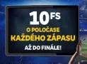 10 FREE spinů v poločase
