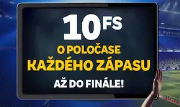10 FREE spinů v poločase