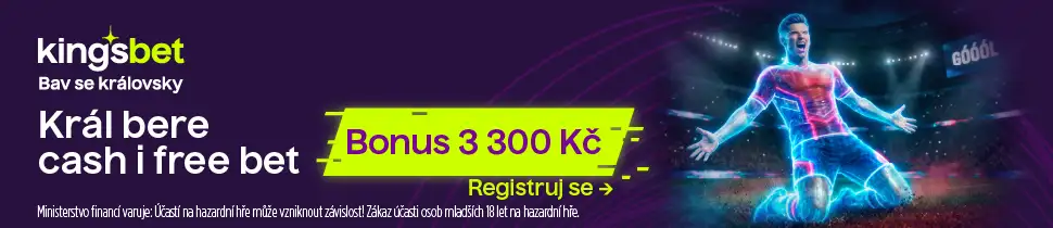 Sportovní uvítací bonus: 3 000 Kč + 300 Kč Free Bet