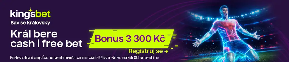 Sportovní uvítací bonus: 3 000 Kč + 300 Kč Free Bet