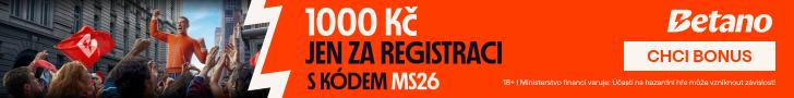 Betano 1000 Kč za registraci
