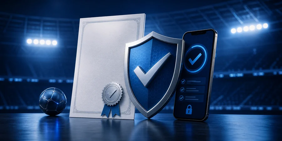 Licence, ochranný štít a ověřená mobilní sázková aplikace