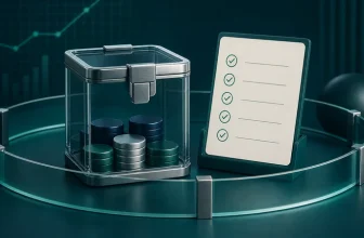 Omezený počáteční bankroll v bezpečné nádobě vedle kontrolního seznamu