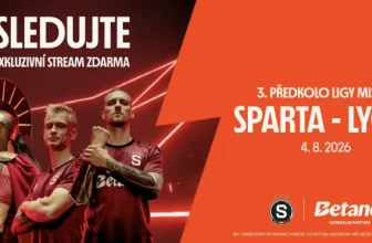Sparta Praha – Olympique Lyon: živý stream na Betanu