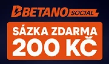 Sázka zdarma 200 Kč od Betana
