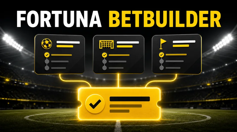 Fortuna BetBuilder – více tipů z jednoho zápasu spojených do jedné sázky