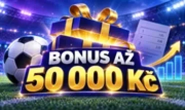 Uvítací bonus až 50 000 Kč