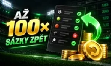Až 100× sázky zpátky