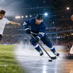 Fotbalista, hokejista a basketbalista jako ilustrace individuálních hráčských výkonů
