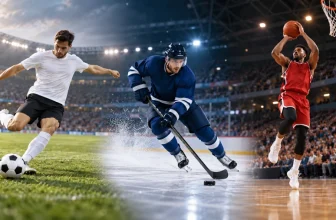 Fotbalista, hokejista a basketbalista jako ilustrace individuálních hráčských výkonů